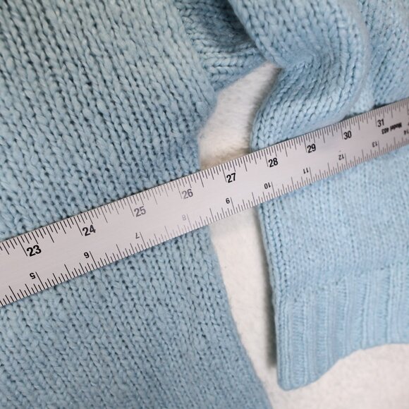 G.I.L.I. Oversized Turtle Neck Sweater Light Blue XL - Picture 5 of 7